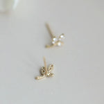 Boucles d'oreilles Arbre de Vie Tige cristal