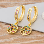 Boucles d'oreilles Arbre de Vie Nidin