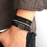 Bracelet Arbre de Vie Noir