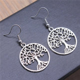Boucles d'oreilles Arbre de Vie Energie