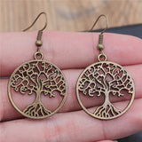 Boucles d'oreilles Arbre de Vie Energie