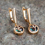 Boucles d'oreilles Arbre de Vie Breloque