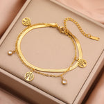 Bracelet Arbre de Vie Or Chaîne Serpent