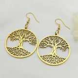 Boucles d'oreilles Arbre de Vie Aesthetic