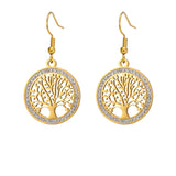 Boucles d'oreilles Arbre de Vie Mystique