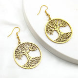 Boucles d'oreilles Arbre de Vie Aesthetic