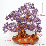 Feng Shui Arbre de Vie Bonsaï en Améthyste