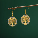 Boucles d'oreilles Arbre de Vie Mystique