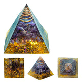 Orgonite Arbre de Vie Pyramide Résine Reiki