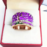 Bague Arbre de Vie Fleur Opale