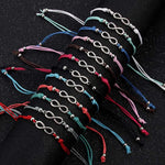 Bracelets arbre de vie Argent Lot de 12 cordes infinies en argent antique