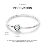 Bracelets arbre de vie Argen Pandora 100% S925 Snake Bone Foundation