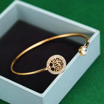 Bracelet Arbre de Vie Or Ornements