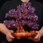 Feng Shui Arbre de Vie Bonsaï en Améthyste