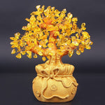 Arbre de Vie Feng Shui Citrine Doré Image