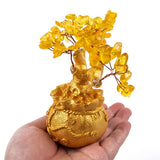 Arbre de Vie Feng Shui Citrine Doré Image