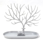 Arbre de Vie Porte Bijoux Cerf Gris Image