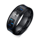 Bague Arbre de Vie Homme Yggdrasil Noir Image