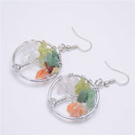 Boucles d'Oreilles Arbre de Vie 4 Couleurs Image