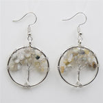 Boucles d'Oreilles Arbre de Vie Labradorite Image