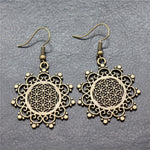 Boucles d'Oreilles Fleur de Vie Mandala Image