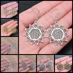 Boucles d'Oreilles Fleur de Vie Mandala Image