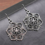 Boucles d'Oreilles Fleur de Vie Spirituelle Image