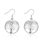 Boucles d’Oreilles Pendantes Arbre de Vie en Cuivre Image