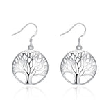 Boucles d’Oreilles Pendantes Arbre de Vie en Cuivre Image