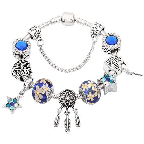 Bracelet Arbre de Vie Berceau des Profondeurs - Bleu Foncé/Clair Image