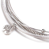 Bracelet Arbre de Vie Cuir - Rose Clair Image