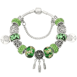 Bracelet Arbre de Vie Éclat de Verdure - Vert Clair Image