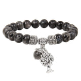 Bracelet Arbre de Vie Pierre - Labradorite noire Image