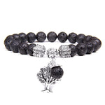 Bracelet Arbre de Vie Pierre - Pierre de Lave Image