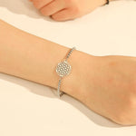 Bracelet Fleur de Vie Or et Argent Image