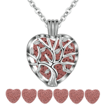 Collier Arbre de Vie Cœur Marron Image