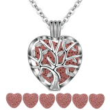 Collier Arbre de Vie Cœur Marron Image