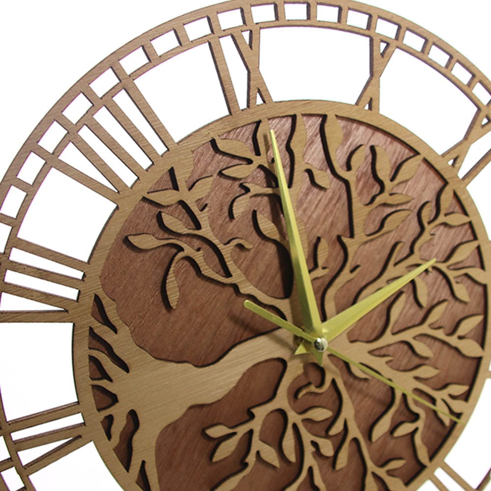 Horloge Arbre de Vie en Bois Image