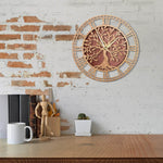 Horloge Arbre de Vie en Bois Image