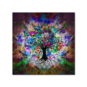 Tableau Arbre de Vie Abstrait Image