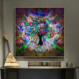 Tableau Arbre de Vie Abstrait Image