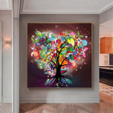 Tableau Arbre de Vie aux Couleurs Vibrantes Image