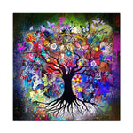 Tableau Arbre de Vie aux Tons Vifs Image